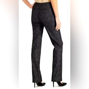 ANNE KLEIN- Metallic Leg Pants in Black/Light Graphite - Size 12